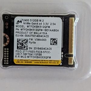 512gb MVMe M.2